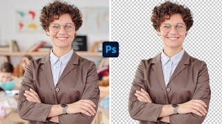 Remove Backgrounds in ONE click Photoshop  2022 Tutorial