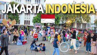 All Day Walking in Jakarta Lively Streets Kota Tua Indonesia