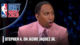 Stephen A. explains why he loves the Miami Heat taking Jaime Jaquez Jr.  2023 NBA Draft