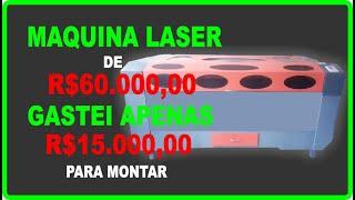 Maquina CNC Laser Caseira Mostrando como foi feita