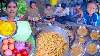 my  egg noodles cooking recipe  sumnima cooks noodles for her family  Life in rural Nepal 