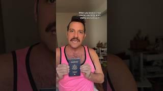 When they don’t stamp your passport in a new country… #gaytravel #travel #traveling #shorts