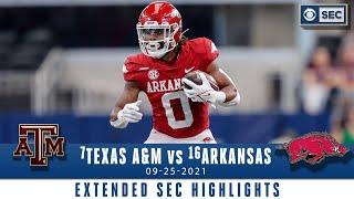 #7 Texas A&M vs #16 Arkansas Extended Highlights  CBS Sports HQ