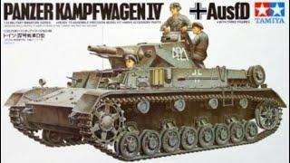 Tamiya 135 Panzer IV Ausf.D Tank..Plastic Kit Build & Review.