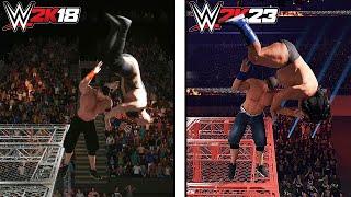 Best Extreme FINISHERS in WWE 2K18 Vs 2K23 