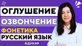 ОГЛУШЕНИЕ И ОЗВОНЧЕНИЕ согласных звуков  Русский язык  Фонетика  ЦЭ ЦТ ЕГЭ по  русскому языку