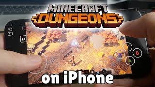 Minecraft Dungeons on iPhone  Gameplay Test