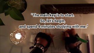 Study vlog  4 MINUTES STUDY WITH ME .  #study_with_me