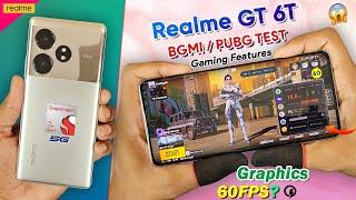 Realme GT 6T Bgmi Pubg Test  Realme GT 6T Bgmi Gaming Graphics Test FPS Gyro Battery Drain Test