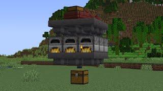 Minecraft How to make a Small Super Smelter with a Chest Boat Works in Java and Bedrock