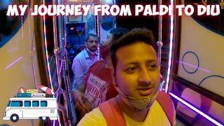 Night Travel From Paldi To Diu  Union Territory Diu  To Be Continued..