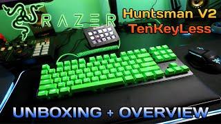 Razer Huntsman v2 Tenkeyless Mechanical keyboard  UNBOXING