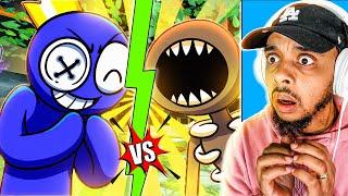 RAINBOW FRIENDS vs. DOORS? Cartoon Animation JonesGotGame REACTION