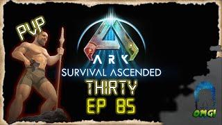 Surviving 30 mins a day on Ark Survival Ascended Official PVP Server Episode 85