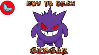 How To Draw Pokemon - Gengar  Drawing Animals