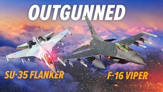 F-16 Viper Fights The Mighty SU-35 Flanker-E  DCS World