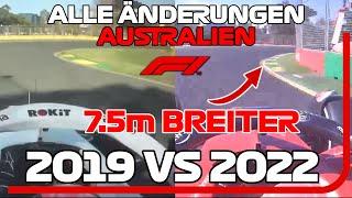 ALLE ÄNDERUNGEN an der Formel 1 Strecke in Australien für 2022