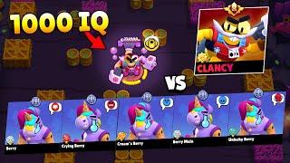 HIGHEST DAMAGE 1000 IQ CLANCY BREAKS THE GAME  Brawl Stars 2024 Funny Moments Wins Fails ep.1467