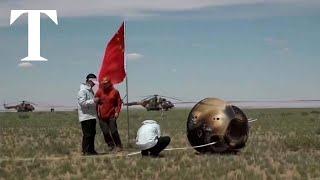 China returns rare lunar rocks to Earth