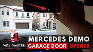 Mercedes Garage Remote Demo  Rolling and Fixed Code Programming  Most 2018 – 2023 models