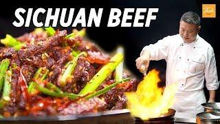 Mouthwatering spicy beef dry-fried • Sichuan Recipe • Taste Show