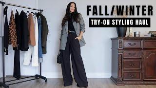 FALLWINTER TRY-ON STYLING HAUL I H&M SEZANE HOLLAND COOPER LEVIS  Samantha Guerrero