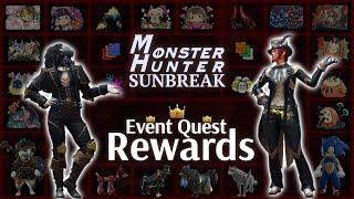 All Event Quest Rewards in Monster Hunter Rise Sunbreak