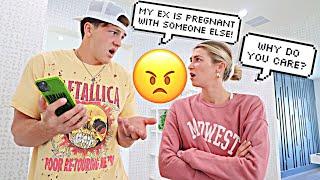 GETTING MAD THAT MY EX IS PREGNANT *PRANK ON WIFE*