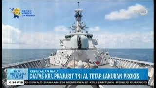 DI ATAS KRI BUNG TOMO PRAJURIT TNI AL TETAP LAKUKAN PROTOKOL KESEHATAN