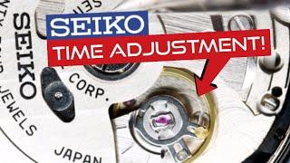 How to regulate an automatic SEIKO watch?  Time Adjustment  DIY Tutorial  SPB143J1  Watch Repair