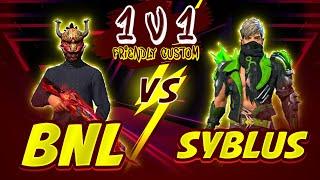 Bnl vs Syblus   Free fire clash squad Friendly battle between two Legends  - Nonstop gaming