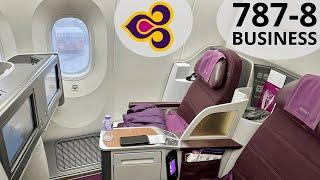 Thai Airways 787 BUSINESS Class Old but... GREAT FOOD & SERVICE