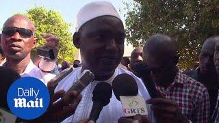 The people are with us Gambian President Adama Barrow - Daily Mail