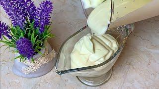 Delicious Mayonnaise Without Eggs and Without Milk FOR MINUTES