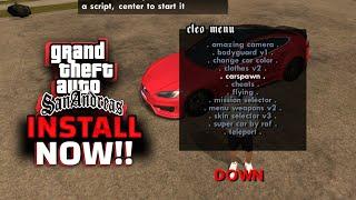 Install 136+ Cleo Cheats for GTA San Andreas Android  With Cleo Script + APK For All Android