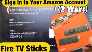 Fire TV Sticks How to Sign in to Your Amazon Account 2 Ways