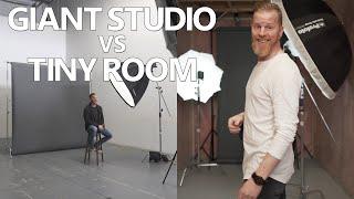 Giant Studio vs Tiny Room - Studio Lighting Tutorial