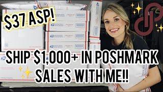 $1000+ in Sales Over 3 Days on Poshmark Ship With Me & See What Sold FAST For a GREAT Profit $$$