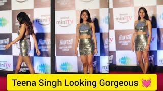 Teena Singh Looking Gorgeous At Hunter-Tootega Nahi Todega Movie Screening  In Mumbai