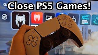 PS5  PS5 Slim - How to Close Games or Apps