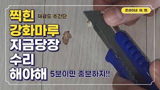 마루 찍힘 보수 5분이면 충분해 강화 마루 찍힘 셀프 보수하기 똥손도 나만 따라와^^