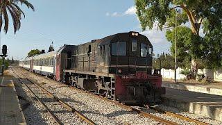 Rare Passenger Train 5-1275 by DM-259 Stops at Bir Bouregba to Sousse