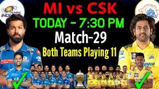 IPL 2024  Mumbai Indians vs Chennai Super Kings Playing 11  MI vs CSK Playing 11 2024