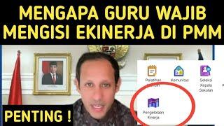 MENGAPA GURU WAJIB MENGISI EKINERJA DI PMM