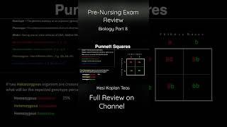 Pre-Nursing Exam Review Biology Part 8