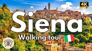  SIENA Italy 4K  Free WALKING TOUR with SUBTITLES - August 2023