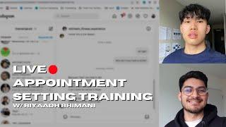 Live Appointment Setting Training w Riyaadh Bhimani  CoachingConsulting Business