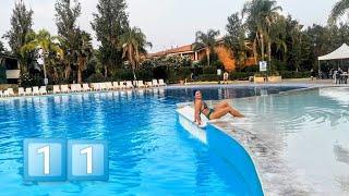 Girl alone swimming in amazing hotel pool - Sibari Calabria Italy VLOGMAS DAY 11