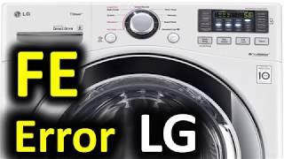 FE Error Code SOLVED LG Front Load Washing Machine Washer