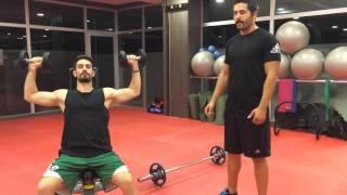 Dumbell shoulder press  Dambıl omuz pres